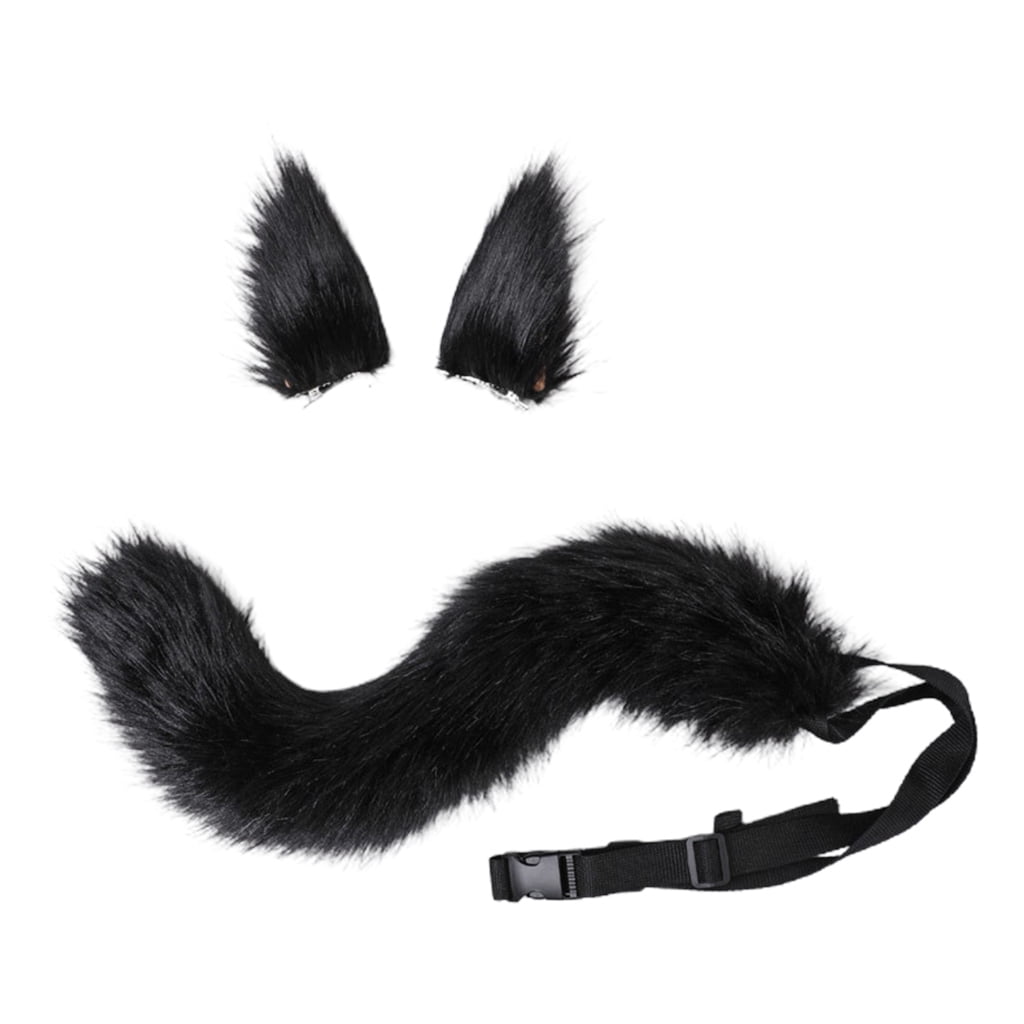 Wolf Cosplay Costume Kitten Tail Foxes Ears Headpiece Anime Lolita ...