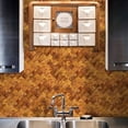 thumbnail image 3 of Lantern Peel and Stick Backsplash Tile, Self-Adhesive Copper Metal Tile for Kitchen Backsplash, Bathroom Wall, Laundry, Fireplace and Staircase Riser Decor (9.92 x 10.08 , 5 Sheets, 3.47 sqft), 3 of 7