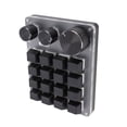 thumbnail image 1 of Programmable Macro Keypad, Portable 16 Key Keyboard Red Switch with 3 Modes, 3 Knobs for Office Game Music, 1 of 7