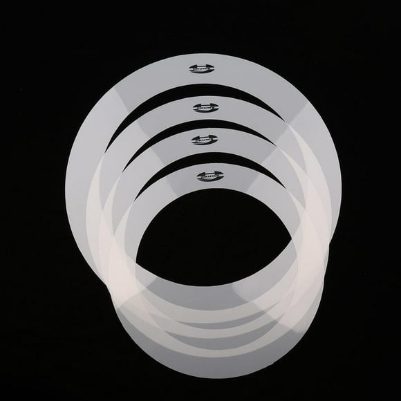 Paquete De 4 Anillos De Amortiguación Para Silenciadores De Tambor Bajo Accesorios Para Instrumentos De Percusión - , 12 '' 13 '' 14 '' 16 '' 12 inch 13 inch 14 inch 16 inch Hugo Anillos de control de tono