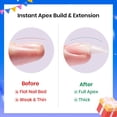 thumbnail image 2 of Uñas para uñas Beetles Tipex Instant Apex Almond, tamaño mediano, 192 unidades, 2 of 7