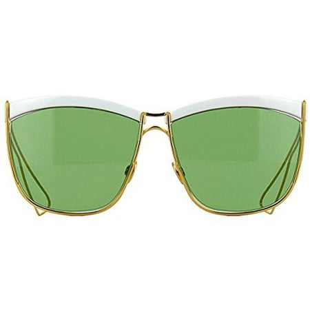 Dior So Electric Women's Sunglasses (Gold and White/Green)
