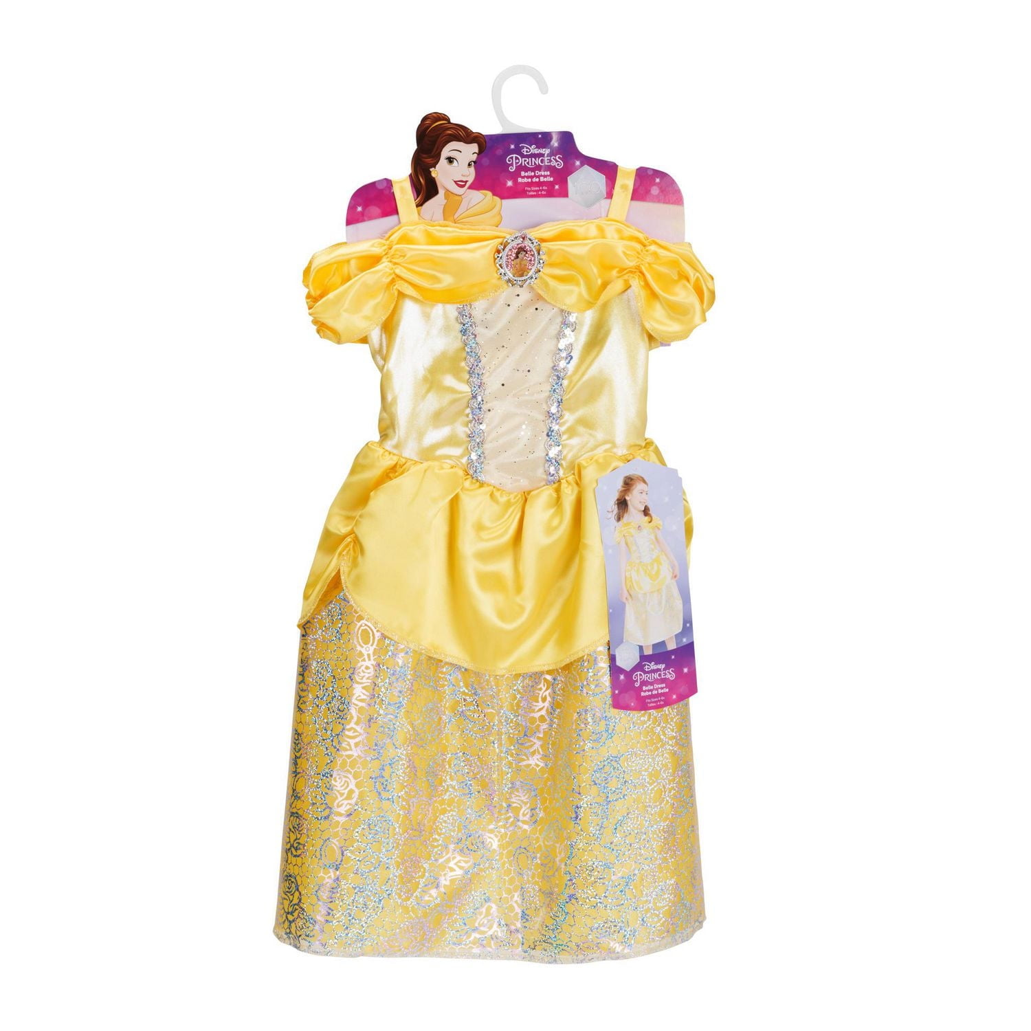 Disney Princess Belle Costume Princess Dress Walmart Princess