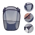 thumbnail image 3 of Unique Bargains 1 Pc Folding Laundry Basket for Laundry Room 14.17"x22.83" Navy Blue, 3 of 6