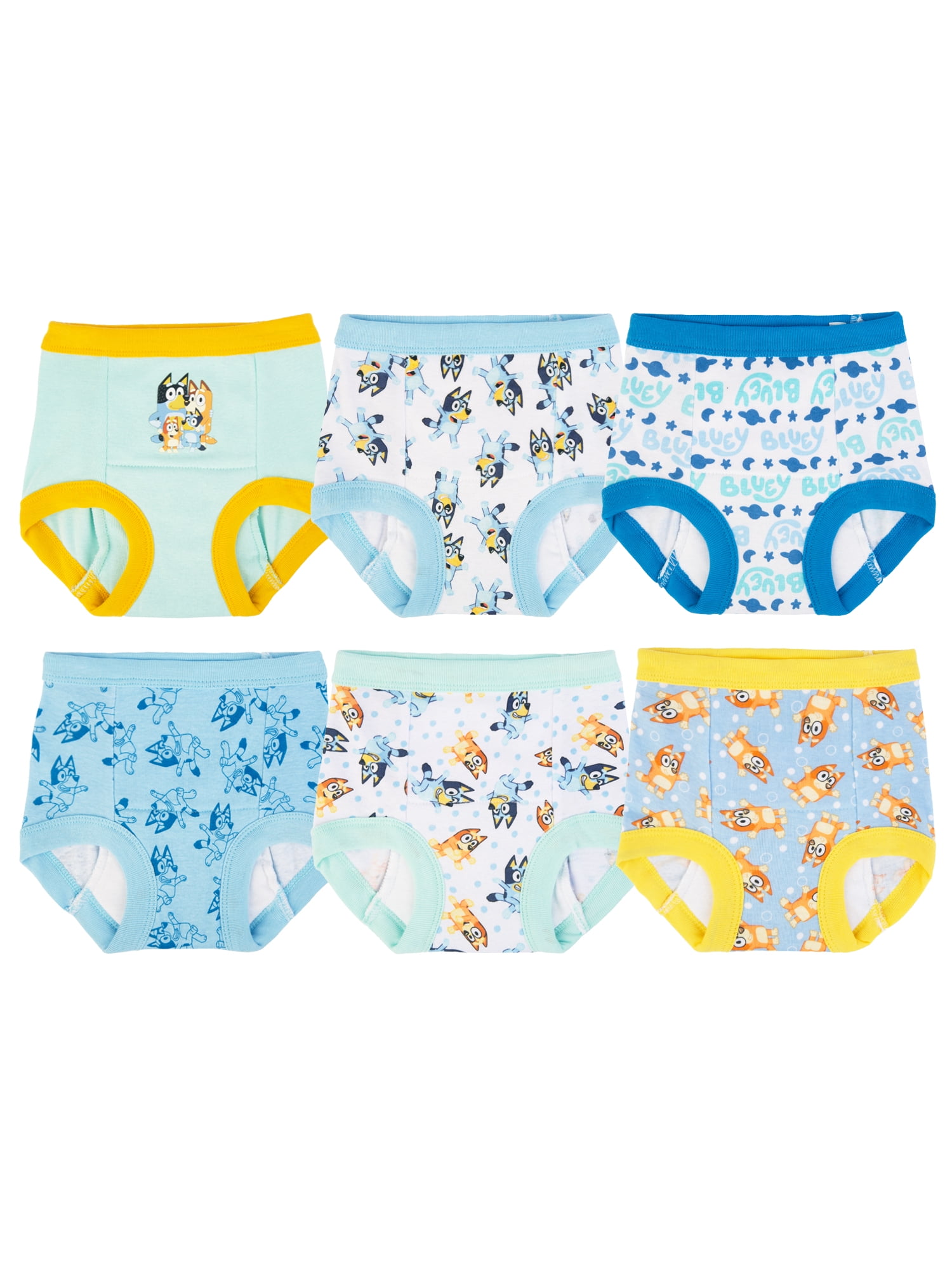 Bluey Toddler Boys' Training Pants, 6 Pack, Sizes 2T3T