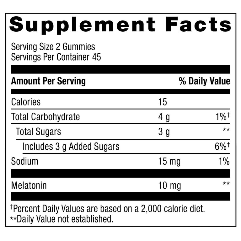 Equate Melatonin 10 mg Gummies, Strawberry, 90 Count photo 7