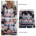 thumbnail image 4 of Chaqueta con cordón para mujer,Abrigo de mujer de manga larga Abrigo con capucha de mujer Abrigo de manga larga Innovación moderna, 4 of 7