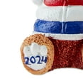 Snowflake Hat Teddy Bear 2024 Christmas Ornament, Multicolor, 3.75 in
