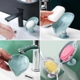 thumbnail image 5 of Juego de 2 jaboneras con ventosa, soporte para jabón de ducha, soporte para esponja de fregadero de cocina, jabonera con desagüe, jabonera de cocina, fácil limpieza, secado rápido sin taladrar ACTIVE  Biensenido a ACTIVE, 5 of 5