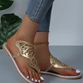thumbnail image 5 of AXXD Silver Sandals for Women 2024 Summer Flat Beach Trendy Mothers Day, 5 of 6