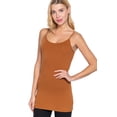 thumbnail image 3 of ShezPretty Women's Basic Cami with Adjustable Spaghetti Straps Tank Top (XLarge, Copper), 3 of 4