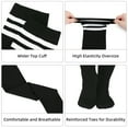 thumbnail image 2 of Zando 3 Pairs Womens Plus Size Thigh High Socks Striped Over knee high socks for women long socks leg warmers A, 2 of 6