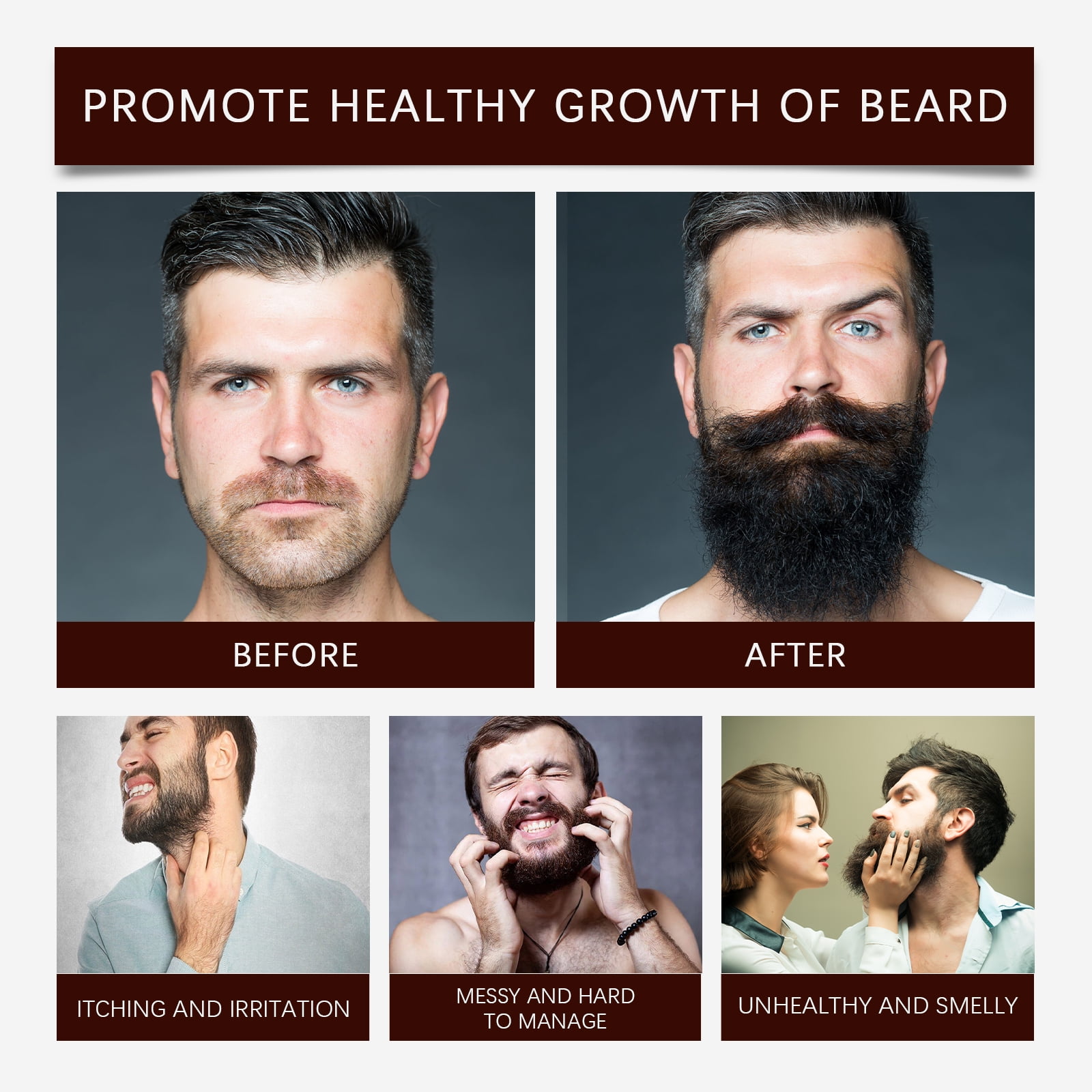 Alvantor Beard Balm for Men, Style for All Beard Types, 1.76oz
