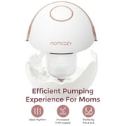 Momcozy Breast Pump Hands Free Mobile Style | M6, Wearable Breastfeeding Pump, Cozy Red 1 Count
