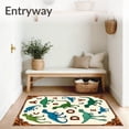 thumbnail image 3 of ODIKA 2'x3' Machine Washable Non-Slip Area Rug, Dinosaur Alphabet Adventure Learning Discovery Floor High Traffic Rug with Pad, Green, 689234, 3 of 8