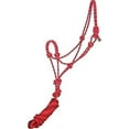 thumbnail image 2 of Gatsby Classic Cowboy Halter With Lead Beige/ Burgundy Horse, 2 of 3