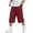 Burgundy, variant on ZACPNCV Boys Girls Capri Sweatpants Elastic Waist Drawstring Lounge Capris Wide Leg Cropped Pants with Pockets Workout Joggers 5-6Years Olive Green