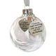 thumbnail image 2 of Adorno Navideño Conmemorativo, Diseño de Bola de Plumas, Mensaje "Un Trocito de Mi Corazón Está En El Cielo", Elegante Cinta Decorativa, Decoración para Árbol de Navidad, Homenaje a Seres Queridos, J, 2 of 4