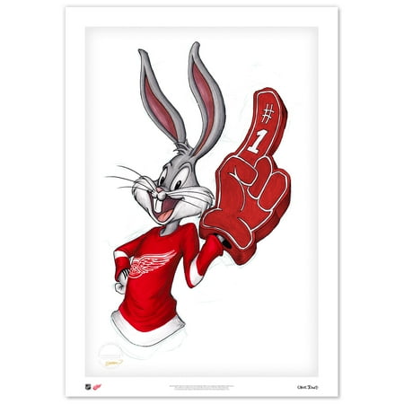 Bugs Bunny Detroit Red Wings 24 x 36 Looney Tunes Limited Edition Fine Art Print