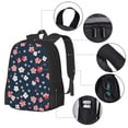 thumbnail image 4 of Vsdgher Cherry Blossoms Print Backpack for Women Men School Bookbag with Laptop Compartment for College Work Travel, Simple Fashion Casual Daypack, Fit 15" Laptop, 4 of 8