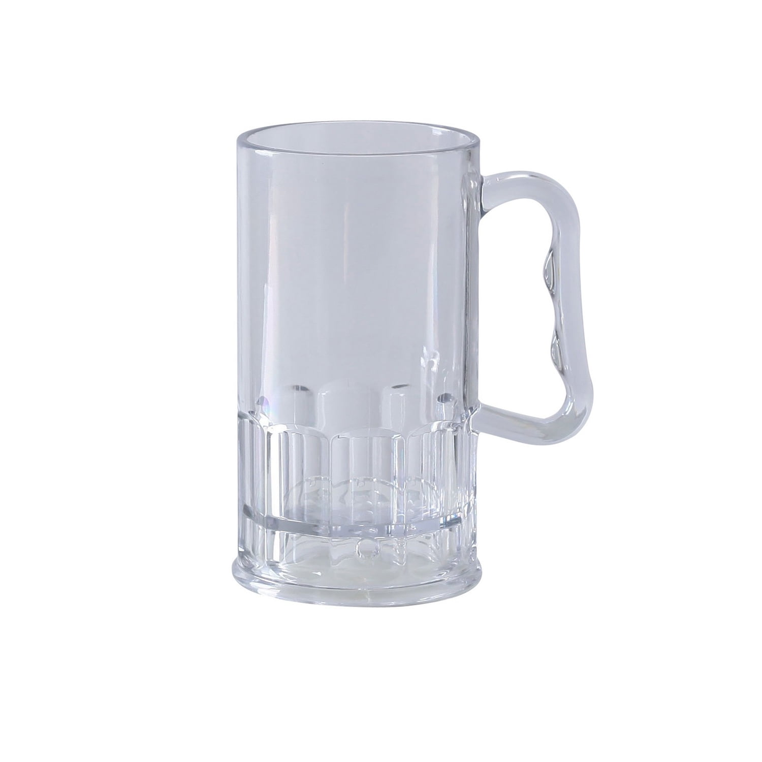 Stemware, Round Beer Mug, 10 Oz., 2 3/4"Dia. X 5"H, SAN PLASTIC, Clear
