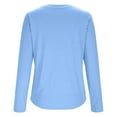 thumbnail image 4 of Women's Long Sleeve T Shirts V-Neck UPF 50+ UV Sun Shirt Quick Dry Performance Tees Workout Athletic Tops, 4 of 5