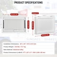 thumbnail image 2 of QinaQin 36 x 24 Inch Concession Window, Aluminum Food Truck Service Window with Sliding Screen Windows, 2 of 7