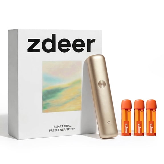 ZDEER Smart Electric Oral Spray - Mouth Spray FreshBreath, Rechargeable,Alcohol Free, Qutdoorfun CleanCare magnetic Care kissingspray freshener spray