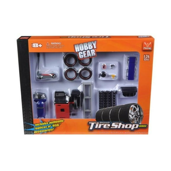 Tire Repair Shop Accessories Set Ford 1-24 Diecast Model Cars