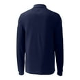 thumbnail image 3 of Men's Cutter & Buck Navy New York City FC Advantage Eco Tri-Blend Pique Long Sleeve Polo, 3 of 3