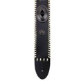 thumbnail image 4 of Walker & Williams SP-236 Black Italian Leather Guitar Strap with Conchos & Gold Trim, 4 of 6