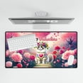 thumbnail image 4 of Hello Valentine’s Day Ragdoll Flower Crown Romantic Pink Floral Desk Mat Full Keyboard Mouse Pad Cat Lover Kitten Owner Gifts Idea Large Mousepad - 00031, 4 of 5
