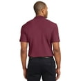 thumbnail image 2 of Port Authority TLK510 Mens Tall Stain-Resistant Polo Tees, Burgundy - 2XLT, 2 of 2