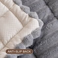 thumbnail image 2 of Nalqet 27.6×59.06 inch Plush Sofa Slipcovers for 2 Cushion Couches – Washable Fuzzy Non Slip Furniture Protector Couch Cover for Pets and Dogs Cats, Dark Grey, 2 of 8