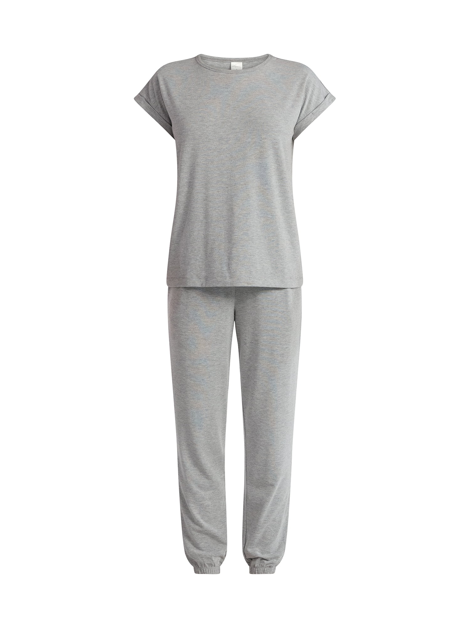 Lissome Women’s Super Soft Jersey Knit Dolman Sleep Top and Jogger Pants Pajama Set, 2-Piece, Sizes S-3X