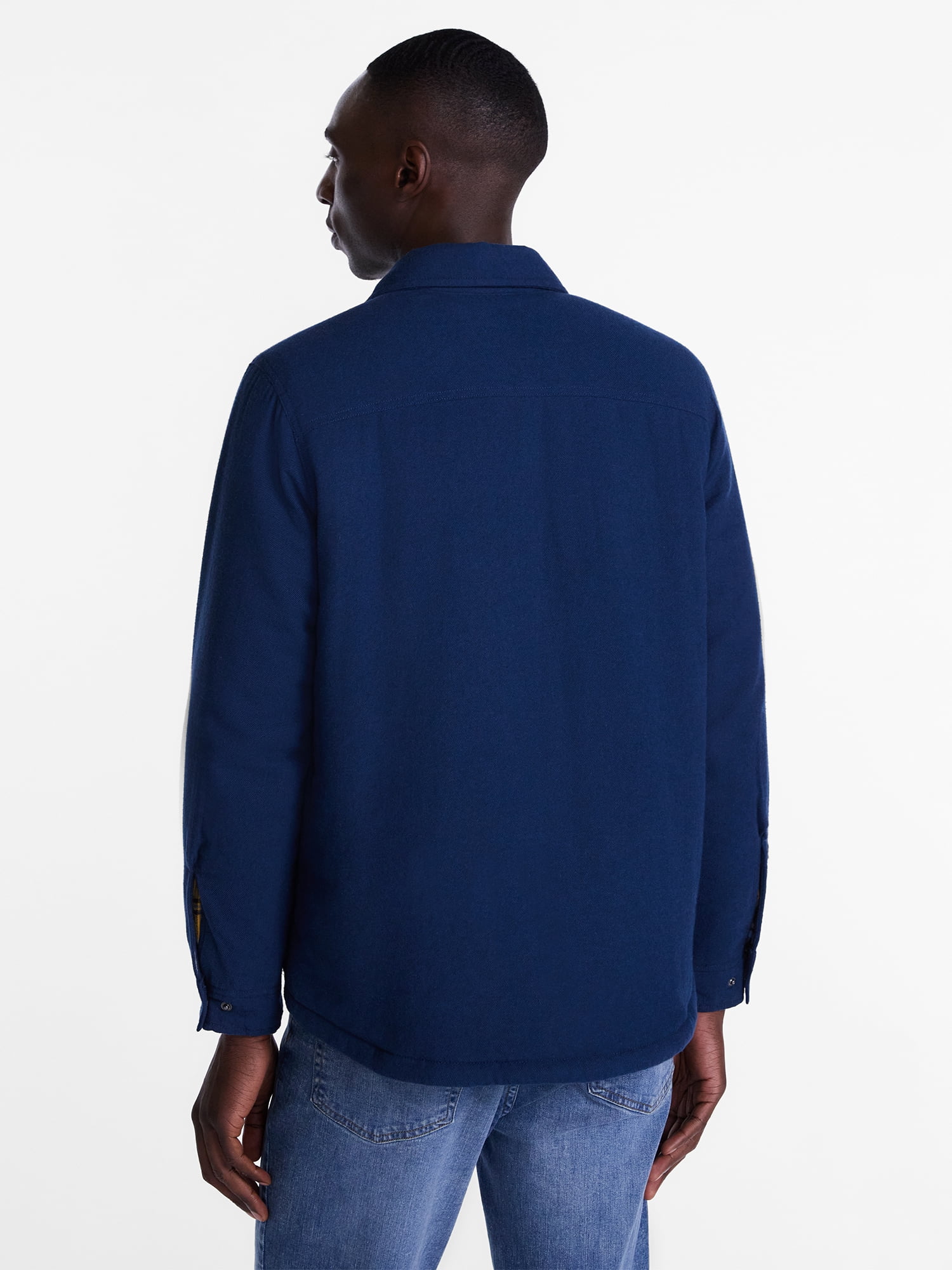 George Men's and Big Men's Shirt Jacket with Long Sleeves, Sizes S-3XL