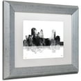 thumbnail image 2 of Trademark Fine Art "Montgomery Alabama Skyline BG-1" Canvas Art by Marlene Watson, White Matte, Silver Frame, 2 of 4