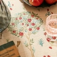 thumbnail image 5 of patdrea Designer Linen Beige Round Tablecloth,Vintage Italian Trees Pattern Table Cloth,Decoration Table Cover Cloth for Kitchen Dining Christmas,Tea Party,Thanksgiving,Diameter 67"-Tatiana a, 5 of 8