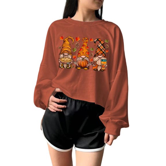 Halloween Sweatshirt for Women Hooded Sweatshirt for Women Long Sleeve Pullover with Witch Pattern for Seasonal and Wear and Cozy Comfort Orange M