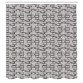 thumbnail image 2 of Ambesonne Abstract Shower Curtain, Stone Wall Pattern, 69"Wx75"L, Grey Pale Grey, 2 of 4
