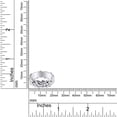 thumbnail image 2 of AFFY 14k White Gold over Sterling Silver Lovely Daisy Flower Band Ring Jewelry for Her Women Birthday-6, 2 of 3
