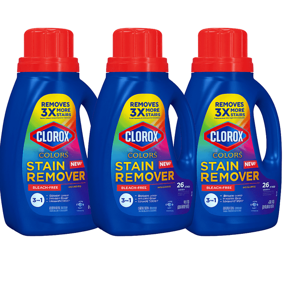 Clorox 2  Colors Stain Remover & Laundry Additive, Bleach-Free, Original - 33 oz  (Pack of 3)