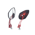 thumbnail image 4 of Espejo Laterales Retrovisor Universal Para Motocicleta 1 Par  Araña Malubero, Negro Rojo, 4 of 4