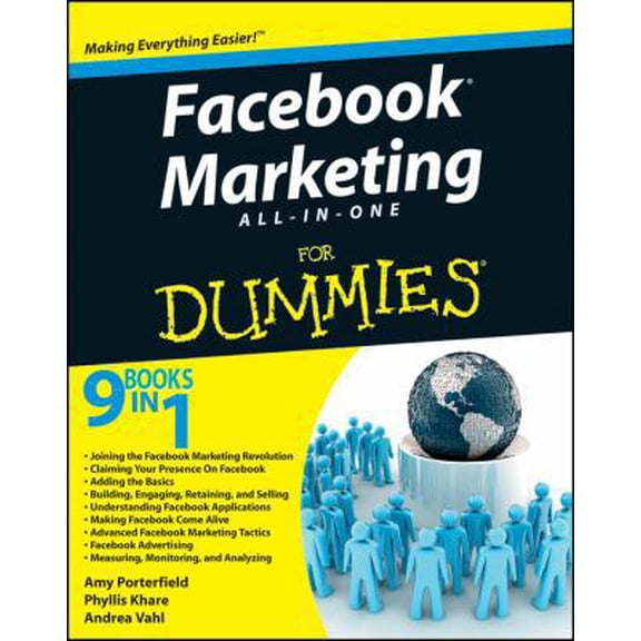 Pre-Owned Facebook Marketing All-in-One For Dummies (Paperback) by Amy Porterfield, Phyllis Khare, Andrea Vahl