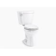 thumbnail image 1 of Kohler K-31641-0 1.28 GPF Chaise Ronde Hauteur Toilettes & 44; Blanc - 2 Pièces, 1 of 1