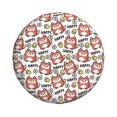 thumbnail image 3 of Rv Spare Tire Cover 15 inch - Happy Foxy Faces Tire Covers for Trailers, Adjustable Camper Spare Tire Cover, 3 of 7