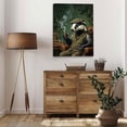 thumbnail image 7 of Vintage Badger Smoking Pipe in Tweed Suit Canvas Print Wall Art Decor,Classic Animal Portrait for Living Room Bedroom Farmhouse Style, 7 of 7