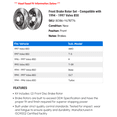 thumbnail image 2 of Front Brake Rotor Set - Compatible with 1994 - 1997 Volvo 850 1995 1996, 2 of 2