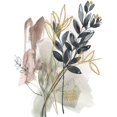 thumbnail image 3 of Goldberger, Jennifer 12x14 Black Modern Framed Museum Art Print Titled - Bundled Leaves I, 3 of 5