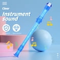 thumbnail image 3 of SKISUNO Clarinette en Résine Bleue 1 Ensemble pour Enfants Instruments de Musique Pratique, 3 of 7